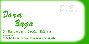 dora bago business card